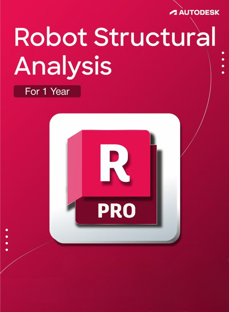 Autodesk تحليل الهياكل الروبوتية من أوتوديسك - اشتراك لمدة سنة واحدة