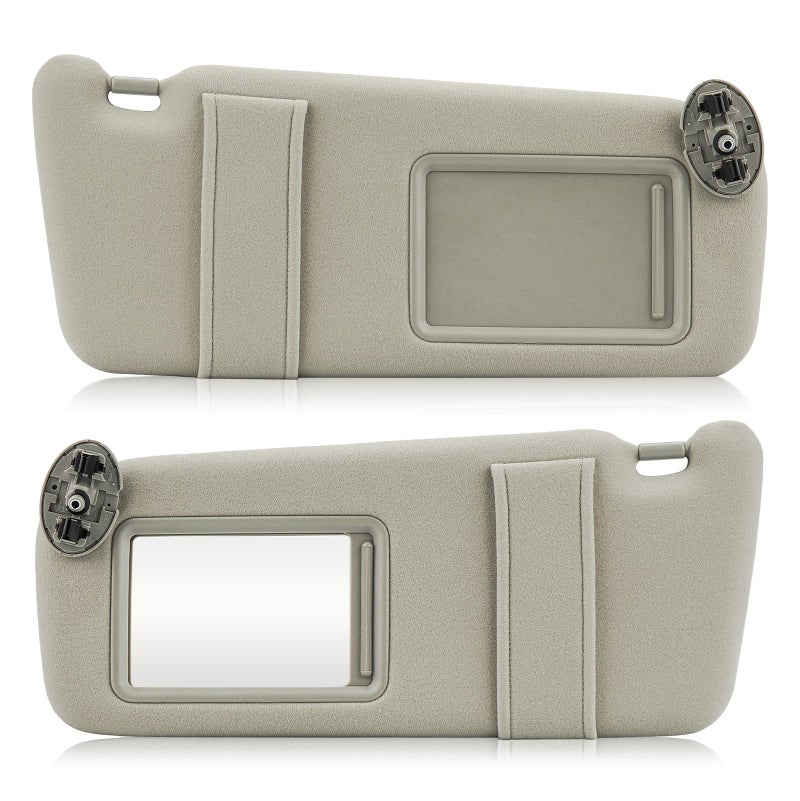Left Right Driver Passenger Side Sun Visor Beige without Sunroof for Toyota Camry 2007 2008 2009 2010 2011 Replace for 7431006750E0 7432006780B0