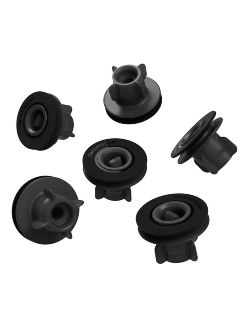 ايرتيندر مجموعة سدادات نانو إضافية قابلة لإعادة الاستخدام وآمنة للاستخدام في غسالة الأطباق باللون الأسود - Image 1