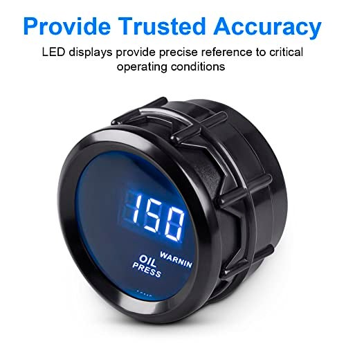 WATERWICH Oil Pressure Gauge 0-150 PSI DC12V Press Gauge Meter Kit 2inches 52mm for Car Truck Vehicle Automotive - Image 5