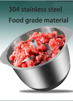 Generic 3 Speed 5 Liter Stainless Steel Electric Chopper Meat Grinder,Vegetable Slicer and Food Grinder  - Image 3