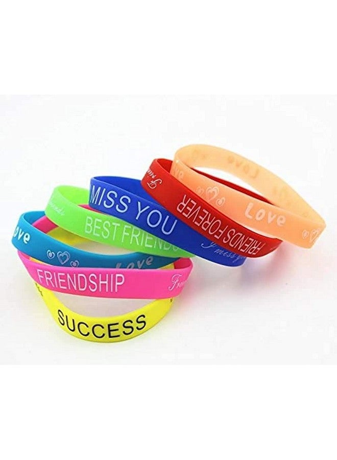 تيكلز سوار صداقة من السيليكون للجنسين من Tickles (متعدد الألوان، مقاس واحد) - مجموعة من 50 قطعة - Image 5