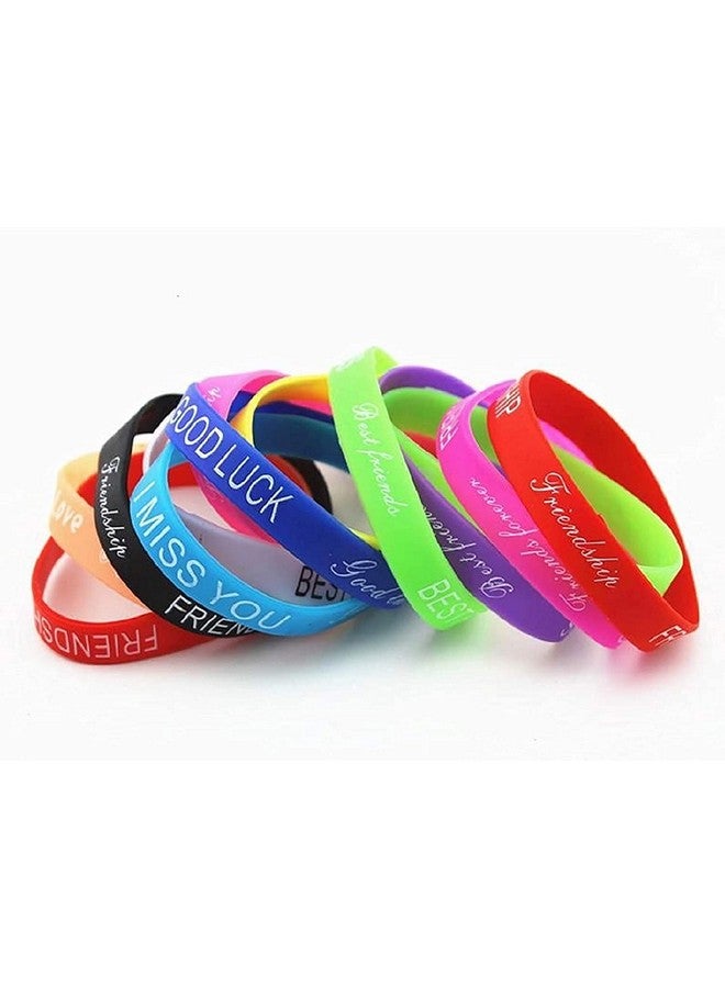 تيكلز سوار صداقة من السيليكون للجنسين من Tickles (متعدد الألوان، مقاس واحد) - مجموعة من 50 قطعة - Image 4