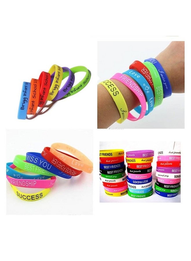 تيكلز سوار صداقة من السيليكون للجنسين من Tickles (متعدد الألوان، مقاس واحد) - مجموعة من 50 قطعة - Image 2