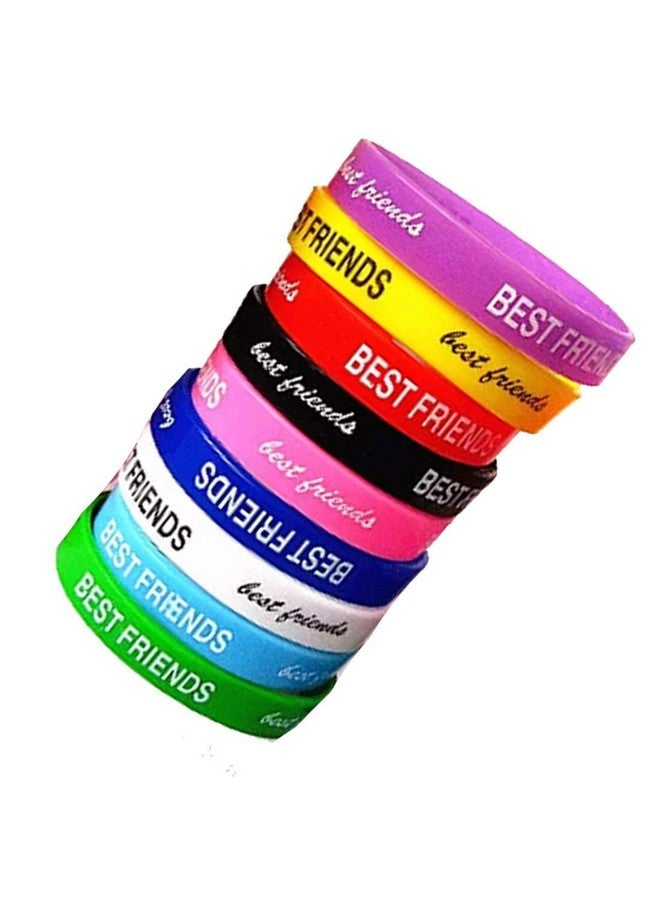 تيكلز سوار صداقة من السيليكون للجنسين من Tickles (متعدد الألوان، مقاس واحد) - مجموعة من 50 قطعة - Image 3