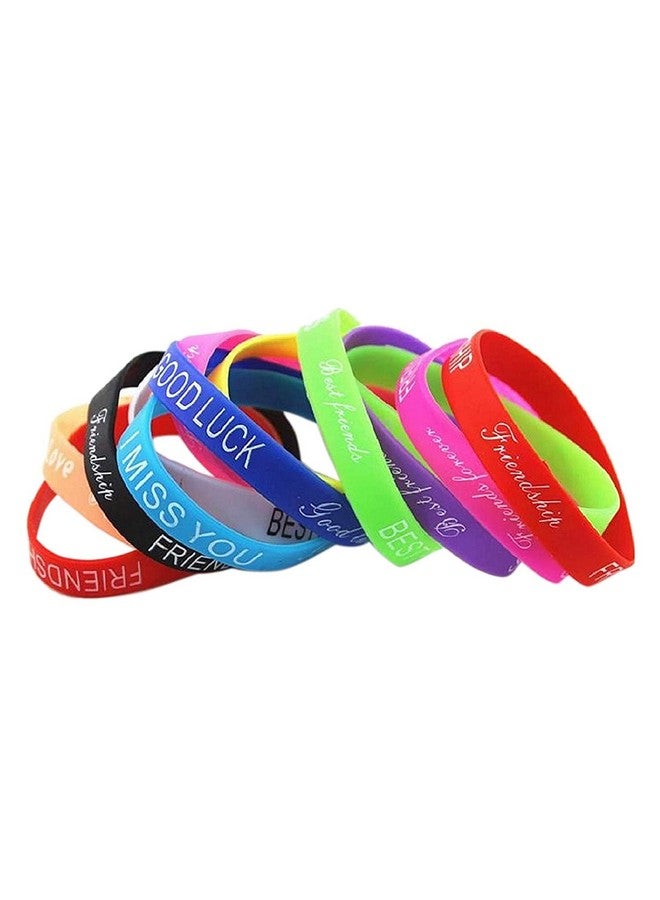 تيكلز سوار صداقة من السيليكون للجنسين من Tickles (متعدد الألوان، مقاس واحد) - مجموعة من 50 قطعة - Image 1