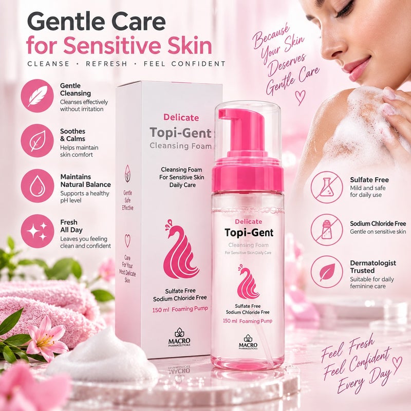Macro Delicate Foam Facial Cleanser For Sensitive Skin 150ml - Image 2