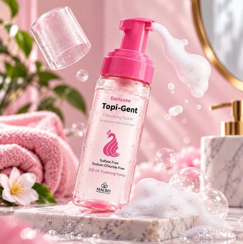 Macro Delicate Foam Facial Cleanser For Sensitive Skin 150ml - Image 3