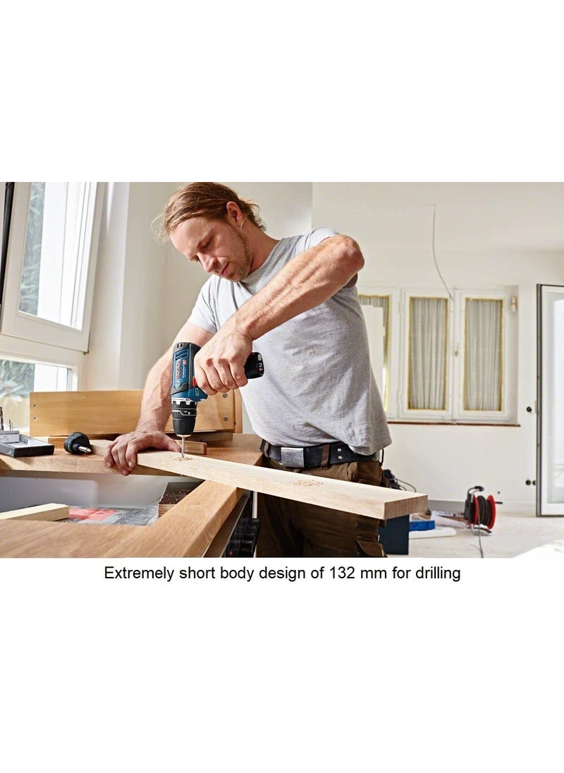 BOSCH Bosch GSR 12V15 FC Heavy Duty Cordless Drill 19 mm 14 Tool Holder FlexiCLick System 06 kg 2 x battery GBA 12V 20Ah Quick charger GAL 12V40 Professional Accessories 1 Year Warranty  - Image 3