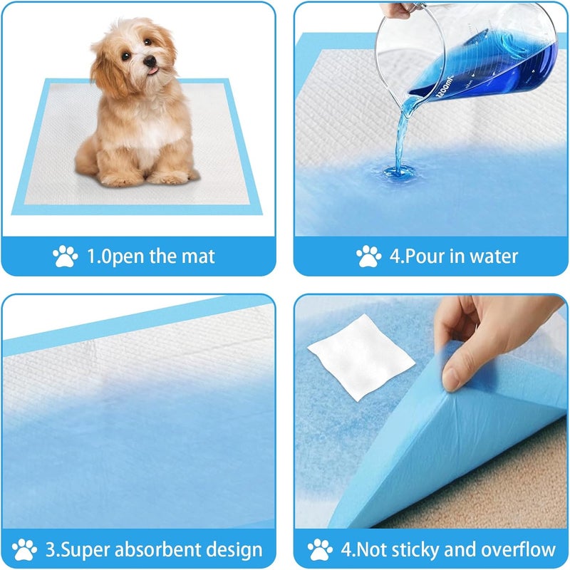 Gimars 6-Layer Extra Thick 60 x 60 cm Super Absorbent 400 ml Leak-Proof Dog Pads — Quick Drying Training Mats for Small/Medium Dogs, Seniors & Multi-Pet Households - Image 3