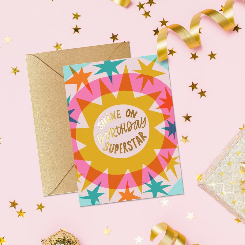 Sweetzer & Orange Birthday Card with Envelope, 5x7, Single Fun Happy Birthday Card for Men, Women, Friends & Family â€“ Message Written Inside - Unique Individual Cardstock & Keepsake Gift - Image 3