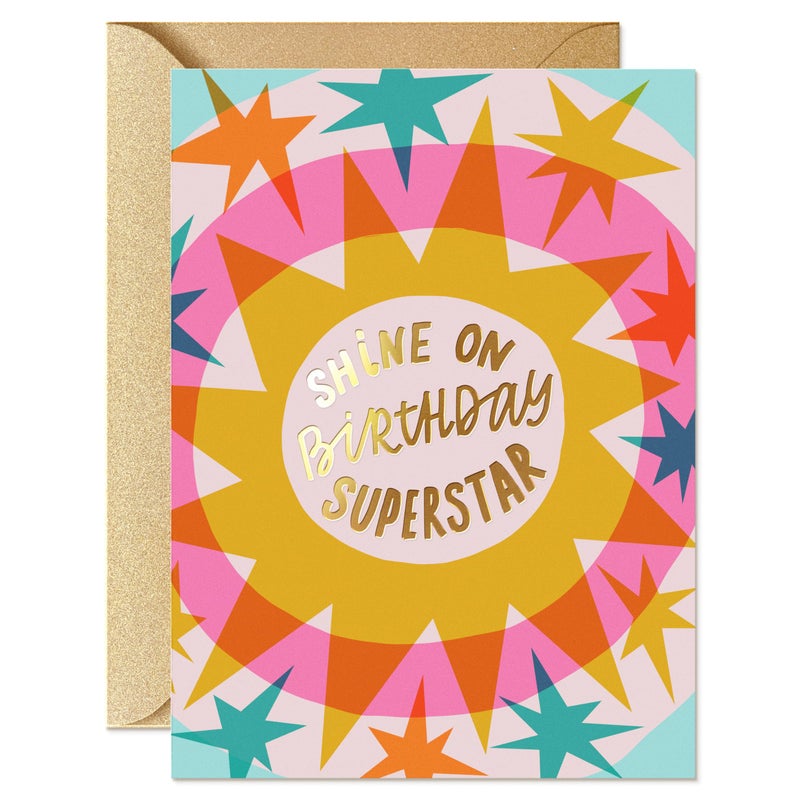 Sweetzer & Orange Birthday Card with Envelope, 5x7, Single Fun Happy Birthday Card for Men, Women, Friends & Family â€“ Message Written Inside - Unique Individual Cardstock & Keepsake Gift - Image 1