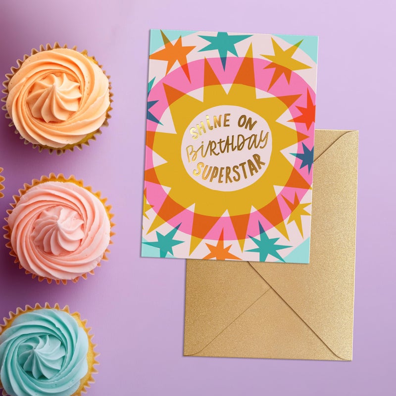 Sweetzer & Orange Birthday Card with Envelope, 5x7, Single Fun Happy Birthday Card for Men, Women, Friends & Family â€“ Message Written Inside - Unique Individual Cardstock & Keepsake Gift - Image 5