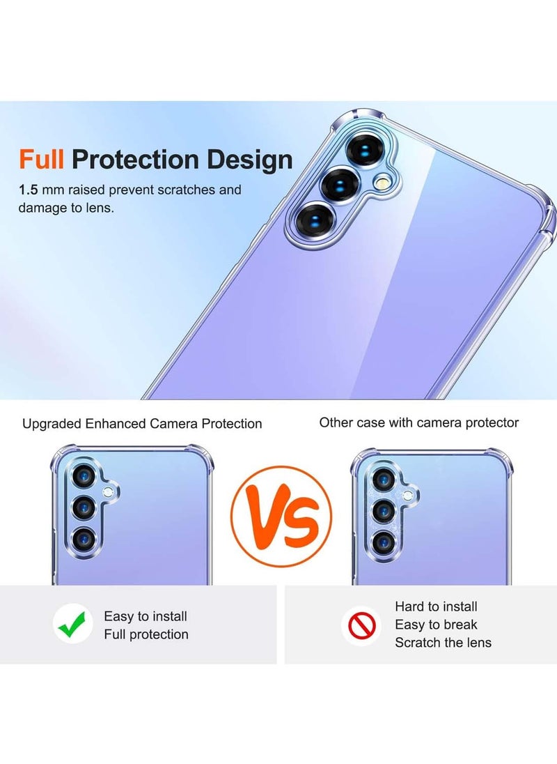 CHAPPELINE - Airbag Case Series Premium Transparent Airbag Shockproof Anti-Yellowing Clear Case Cover For Samsung Galaxy A34 5G 2023 Clear - Image 1