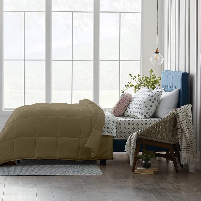 Razzai Restful Sleep Microfiber Summer Season Ac Comforter 220 GSM (92" x 106" Inches/233cm x 269cm) - King Size Comforter|Beige| - Image 3