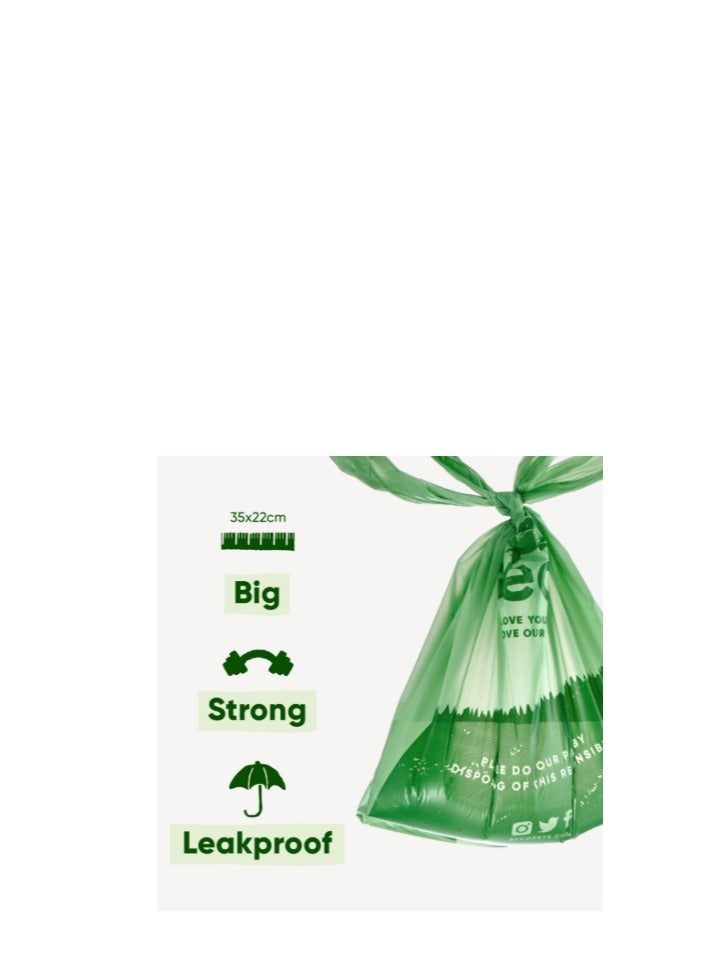 Beco Pets Unscented Poop Bags with Handle 120pcs - Image 2