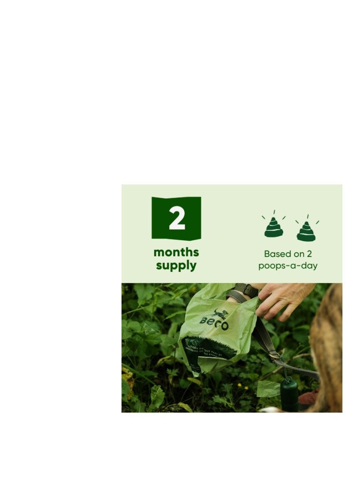 Beco Pets Unscented Poop Bags with Handle 120pcs - Image 4