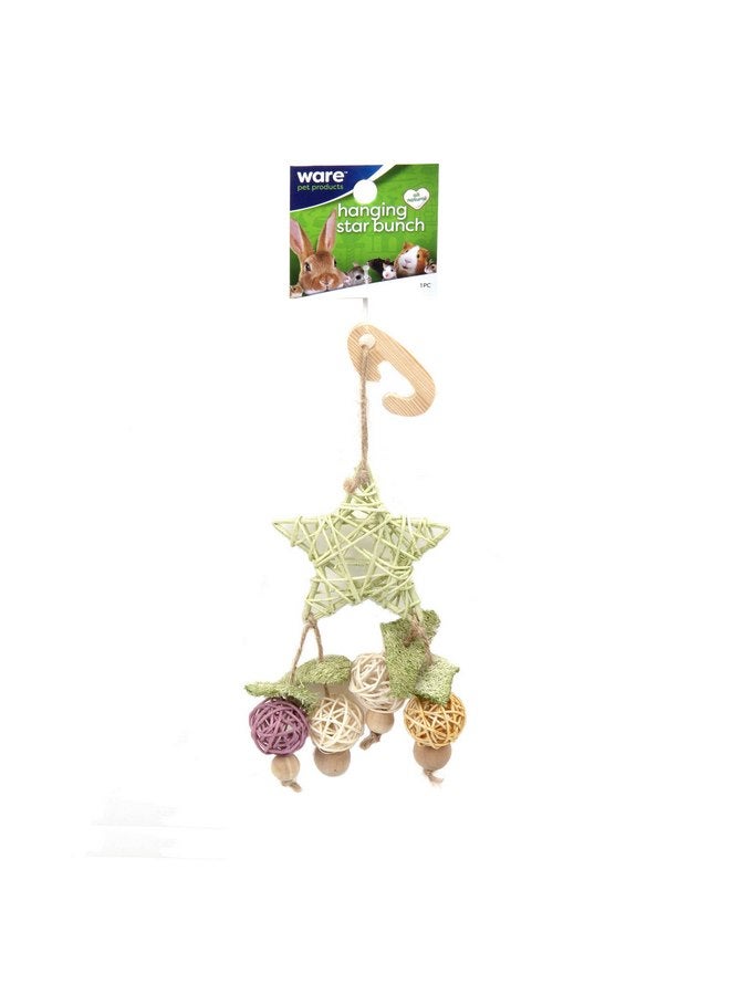 Ware Manufacturing Hanging Star Bunch, 9 Inch, Chew Toy for Small Pets