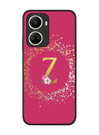 Rugged Black edge case for Huawei nova 10 SE, Slim fit Rubber Edges  -  Custom Monogram Initial Letter Floral Pattern Alphabet - Z  (Dark Pink Rose ) - pzsku/Z21119902279BA2DA713BZ/45/_/1704954817/0c7eb9e8-bb9a-4feb-8b0d-6dfb4c0d3a30