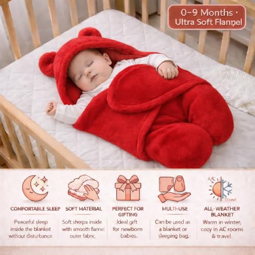 First Kick Baby Blanket Newborn Gift Pack of Swaddle Wrapper, 0-9 Months, Length 68 cm x Width 68 cm - Image 3