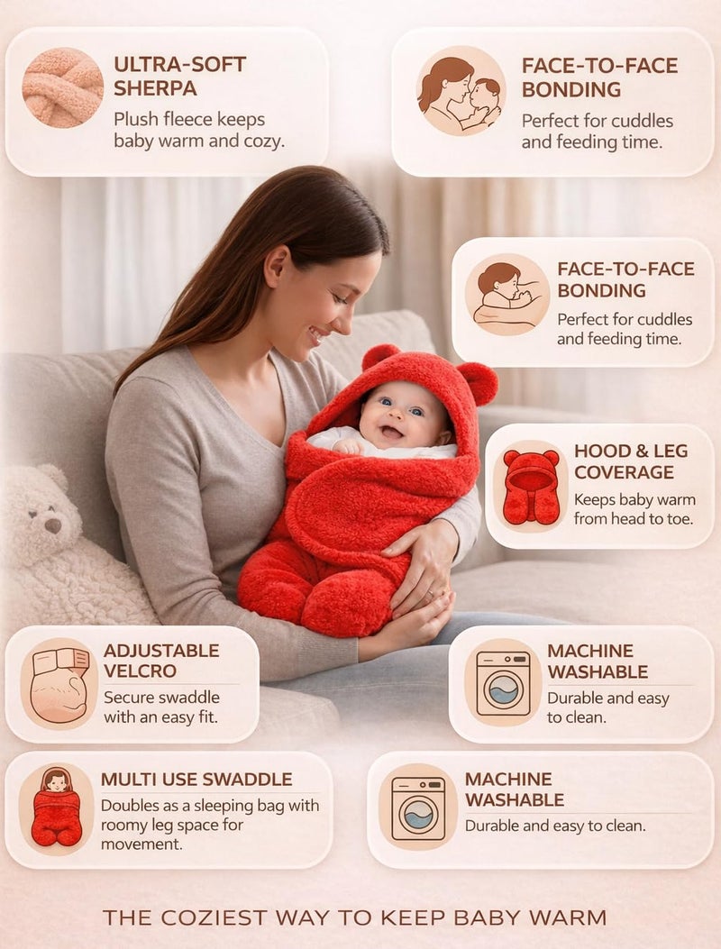 First Kick Baby Blanket Newborn Gift Pack of Swaddle Wrapper, 0-9 Months, Length 68 cm x Width 68 cm - Image 2