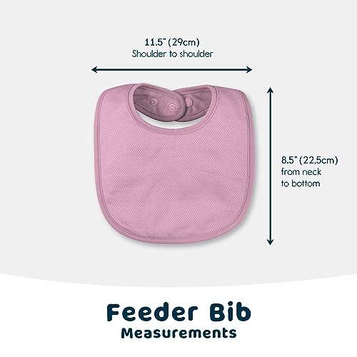 Tiny Twinkle 8 Pack Baby Bibs for Drooling and Teething – Waterproof & Absorbent Bibs for Baby Girl & Boy, Machine Washable Infant Bib Set for Newborns and Toddlers (Girl Set 8-Pack) - Image 4