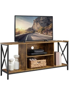 Chulovs 154*41*62cm TV Stand for TV up to 55 Inches, TV Cabinet with Open Storage, TV Multimedia Centers, TV Console Unit with Shelving for Living Room, Entertainment Room  - Image 1