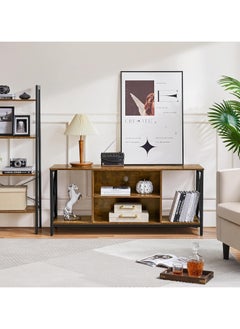 Chulovs 154*41*62cm TV Stand for TV up to 55 Inches, TV Cabinet with Open Storage, TV Multimedia Centers, TV Console Unit with Shelving for Living Room, Entertainment Room  - Image 4