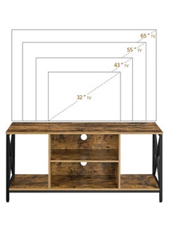Chulovs 154*41*62cm TV Stand for TV up to 55 Inches, TV Cabinet with Open Storage, TV Multimedia Centers, TV Console Unit with Shelving for Living Room, Entertainment Room  - Image 5