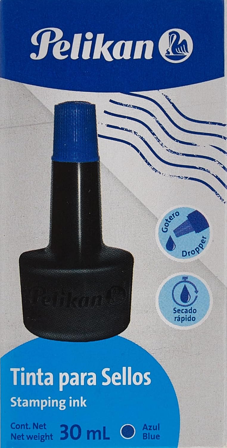 Pelikan Stamp Pad Ink, 30ml, Blue - Image 3