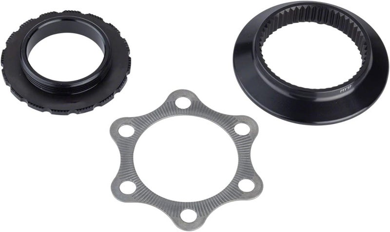 DT Swiss Center Lock to 6-Bolt Disc Adapter - Black - Image 2