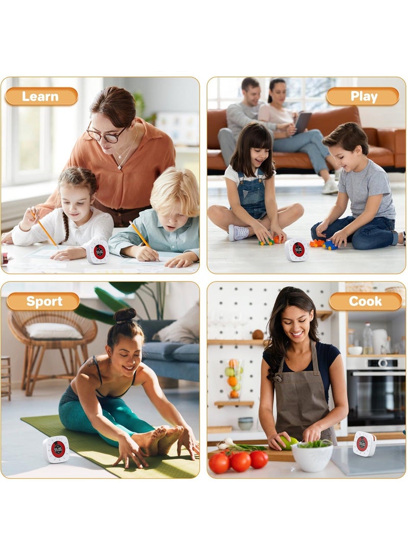Visual Timer for Kids, Timers Classroom, Digital with 60-Minute Countdown, Rechargeable, Silent 4 Alarm Modes, Kitchen Cooking, Homeschool Supplies, ADHD Tools Kids and Adults - Image 5