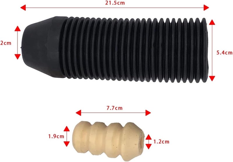 Yurefax Car Rear Shock Absorber Dust Cover Set - Image 2
