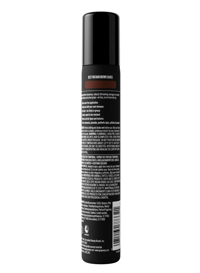 Gray Away EVERPRO Gray Away Men’s Instant Root Cover Up Spray | Temporary Gray Concealer Hair Color Spray | Covers Grays + Thinning Areas | Dark Brown, 2.5 oz - Image 5