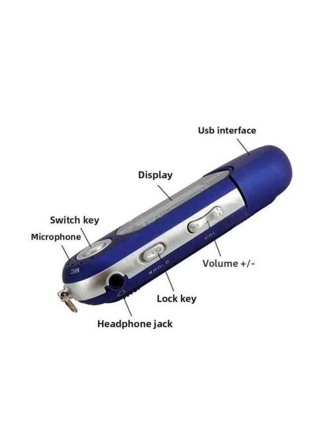 USB In-line Ultra-long Standby Screen MP3 4GB/8GB Built-in Memory Dry Battery With Lyrics Display-Body Color:Silver-Memory Capacity:4G - Image 4