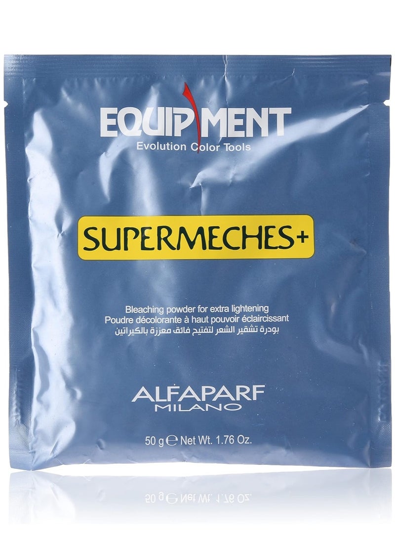 ALFAPARF MILANO - Equipment Supermeches And Powder Bleach Clear 50g And Revolution Jc Hair Colour True Blue 90ml - Image 1