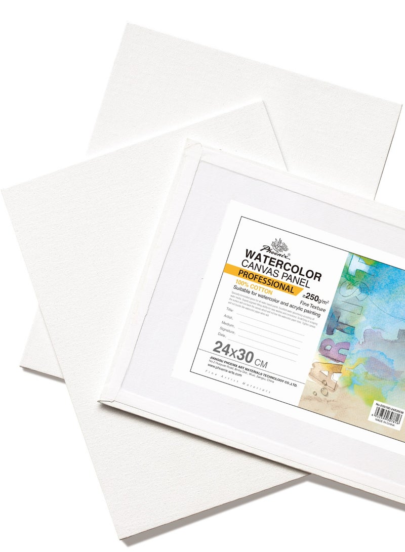 فينيكس كانفاس ابيض للألوان المائية مقاس 24x30 سم