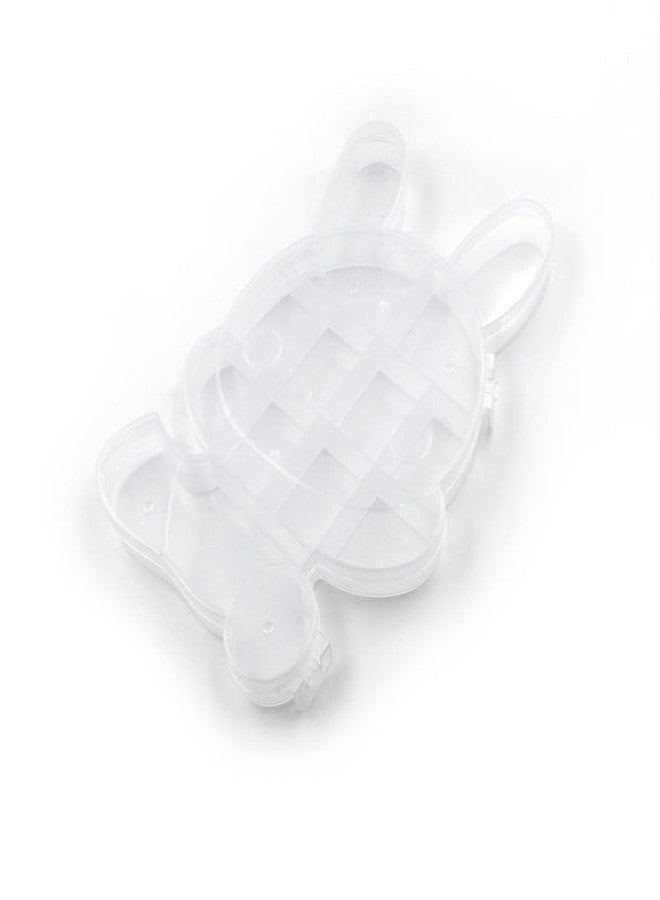 Oblivion Transparent Cartoon Bear Clear Plastic Storage Box Jewelry Box Jewelry Organizer Holder Cabinets For Small objects (1 Pc) - Image 1