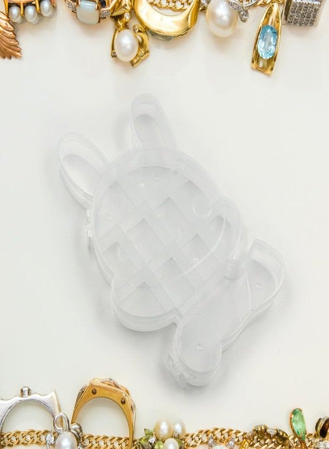 Oblivion Transparent Cartoon Bear Clear Plastic Storage Box Jewelry Box Jewelry Organizer Holder Cabinets For Small objects (1 Pc) - Image 5