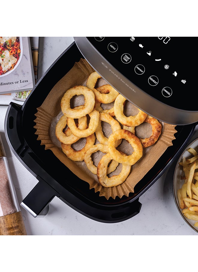 Air Fryer Disposable Liners, 150pcs Non-Stick, Waterproof Paper Liner for Air Frying, Baking, Compatible with Nutricook Air Fryer Mini 3.3L, Air Fryer 2 3.6L & Essentials 5.2L, 16cm, Square - pzsku/Z21121EBF1EE816D2C28EZ/45/_/1715684648/0685928a-068a-4dc5-99b6-11b275d69489