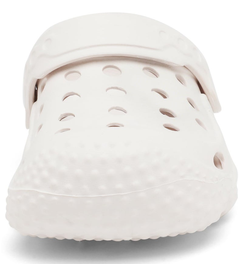 INMINPIN Kids Girls Boys Clogs Garden Shoes Toddler Slides Sandals Children Water Shower Beach Pool Slippers Indoor Outdoor,Toddler 7,White - Image 5