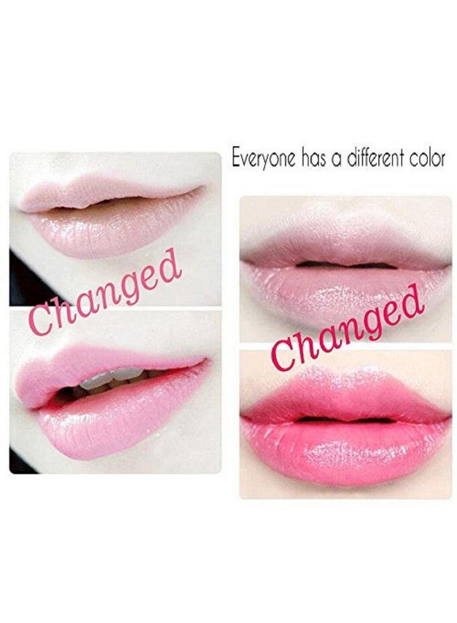 firstfly Pack of 6 Crystal Flower Jelly Lipstick, Long Lasting Nutritious Lip Balm Lips Moisturizer Magic Temperature Color Change Lip Gloss (Pink) - Image 5