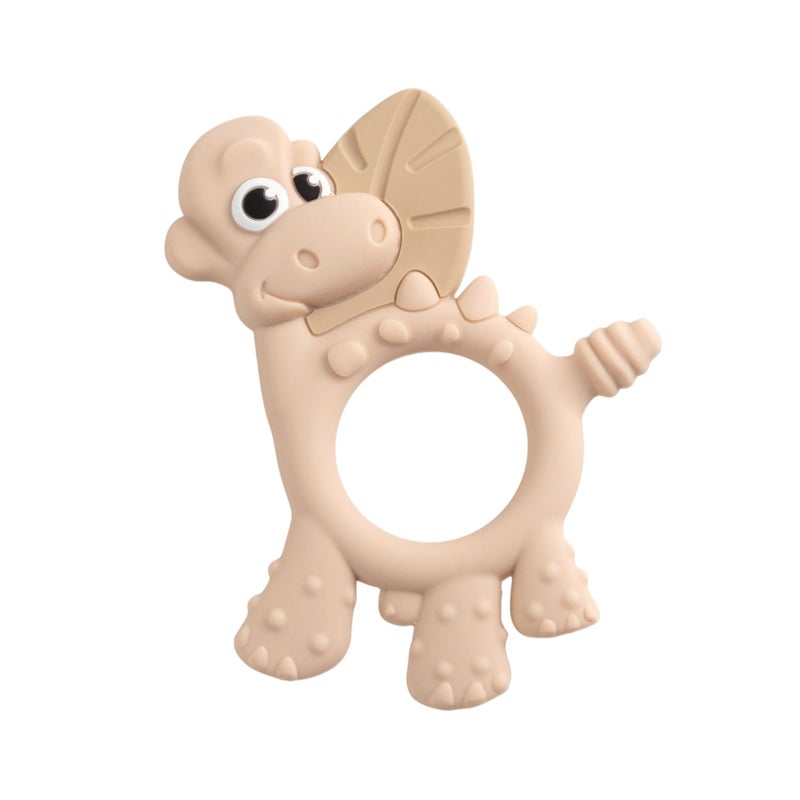 Bibado Dotty the Dinosaur Teething Toys Fawn MultiSensory Teether BPA Free Baby Toy Strengthen Mouth Muscles Learn Feeding Dentist Approved Baby Essentials Baby Toys 3 Months - Image 2
