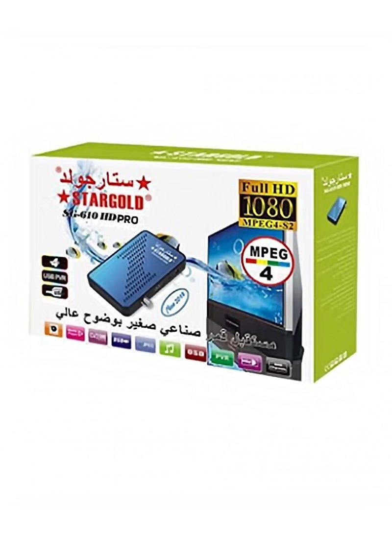 ستارجولد جهاز استقبال الأقمار الصناعية الصغير بدقة Full HD 1080P SG-610 HD PRO (أصلي) - Image 2