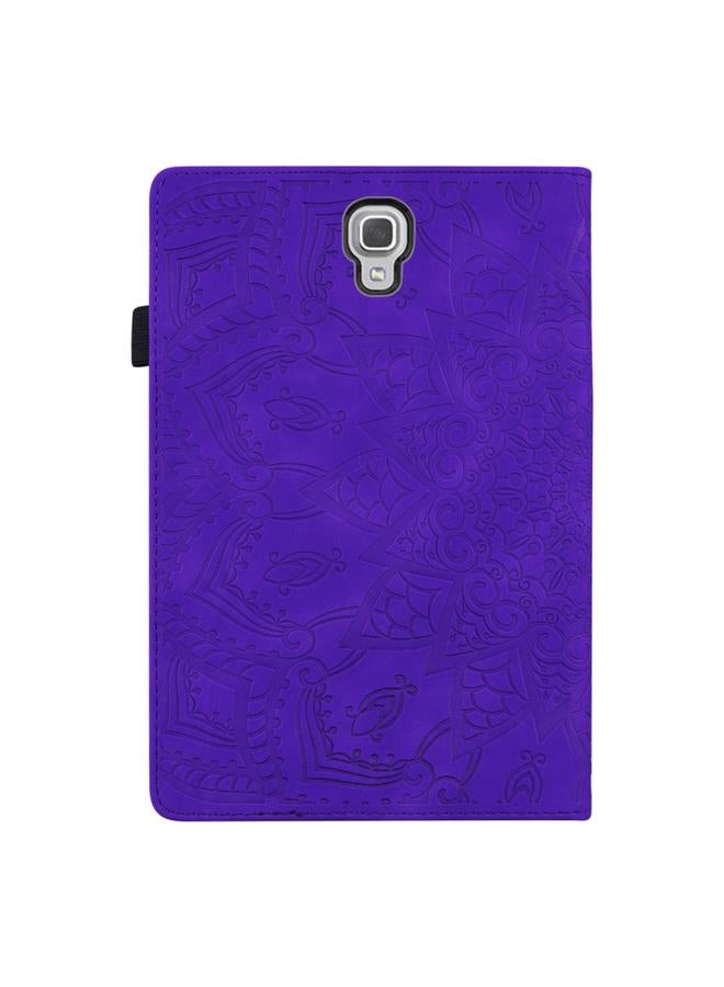 Zaboon Case For Galaxy Tab A 10.5 T590 / T595 Calf Pattern Double Folding Design Embossed Leather Case with Holder & Card Slots & Pen Slot & Elastic Band - Image 3