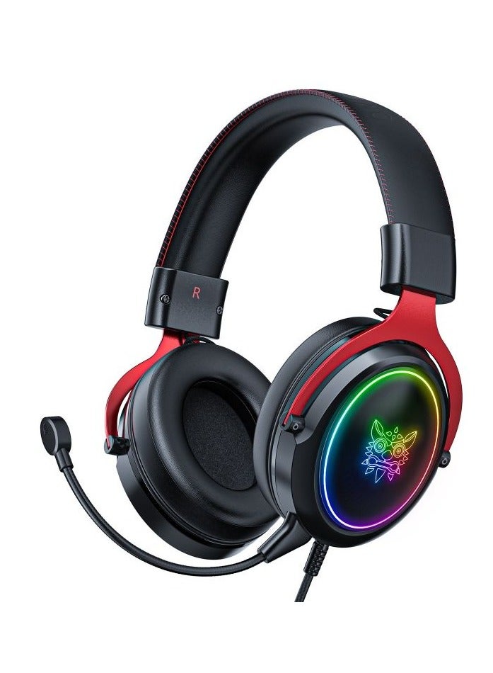 ONIKUMA X10 RGB Wired Gaming Headset with Microphone USB Headset Gamer Headphones - Image 1