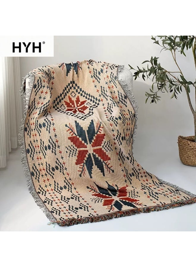 HYH Sofa Cover，Bohemian Tapestry Throw Blanket, 90x180cm Multi-Purpose Sofa Cover, Picnic Mat, Camping Rug & Bedspread - Image 1