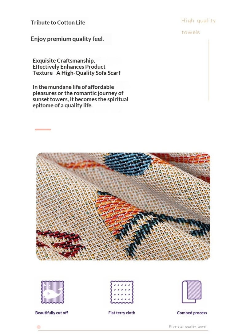 HYH Sofa Cover，Bohemian Tapestry Throw Blanket, 90x180cm Multi-Purpose Sofa Cover, Picnic Mat, Camping Rug & Bedspread - Image 2
