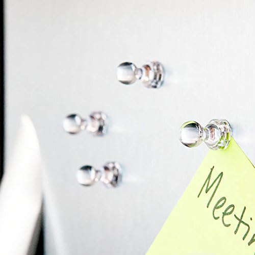 MapMagnets Clear Acrylic Magnetic Push Pins, 48 Count, Minimalist Style, Perfect for Office & Home, Reliable Hold, Versatile, Transparent, 11 x 17 mm - Image 3