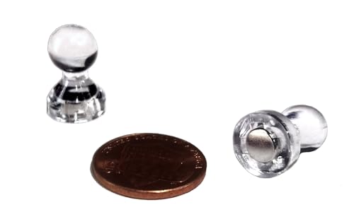 MapMagnets Clear Acrylic Magnetic Push Pins, 48 Count, Minimalist Style, Perfect for Office & Home, Reliable Hold, Versatile, Transparent, 11 x 17 mm - Image 5